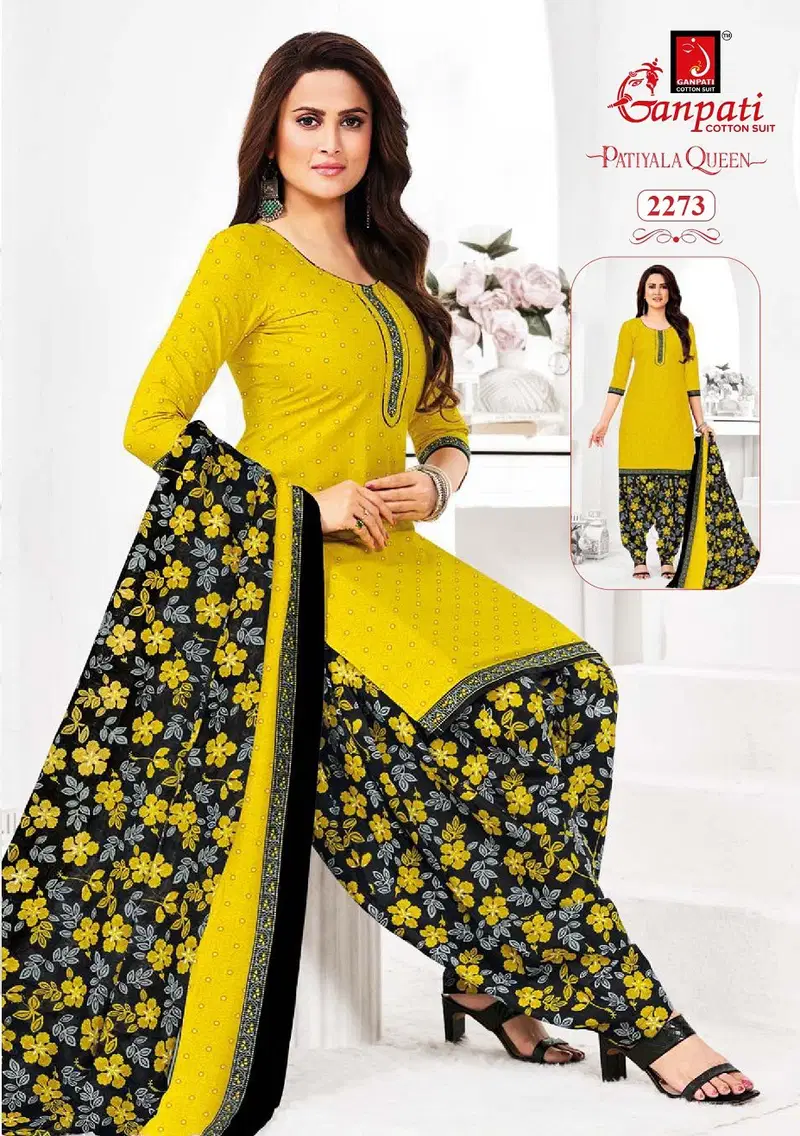 Patiyala Queen Vol 11 By Ganpati Cotton Kurti With Bottom Dupatta Suppliers In India
